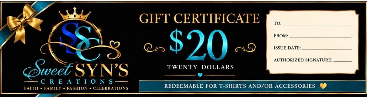 Sweet Syn's Creations Gift Card
